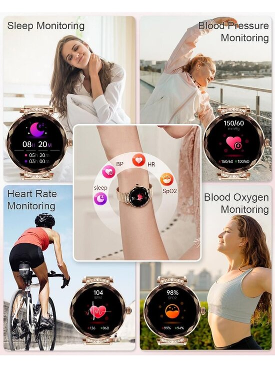 Stylish Fitness Smartwatch for Women, 1.19\